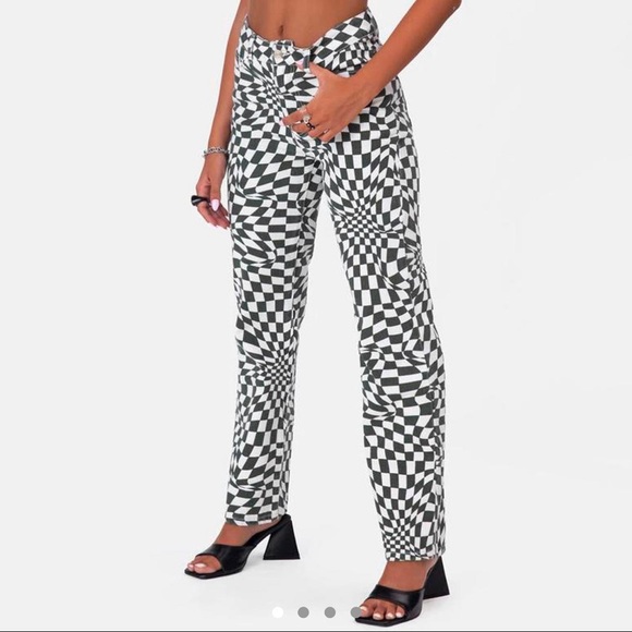 Adika nifty checkered jeans | straight - Picture 1 of 4